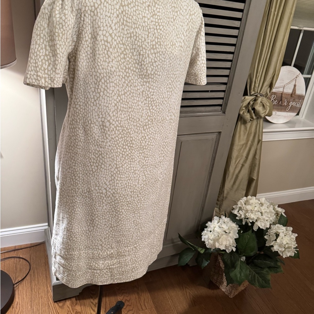 Nicole Miller Cream/Taupe patterned  Dress - Picture 7 of 9